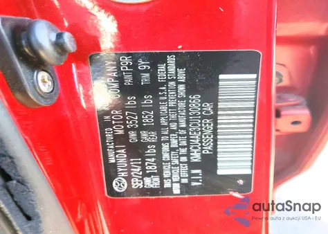 2012 Hyundai Accent Gls z USA, uszkodzony, nr VIN KMHCU4AE3CU130866